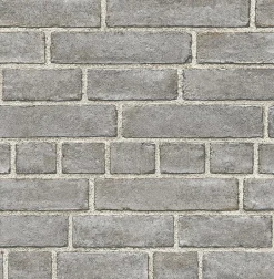 2540-24050 Facade Grey Brick Wallpaper