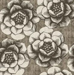 2763-24239 Fanciful Brown Floral Wallpaper