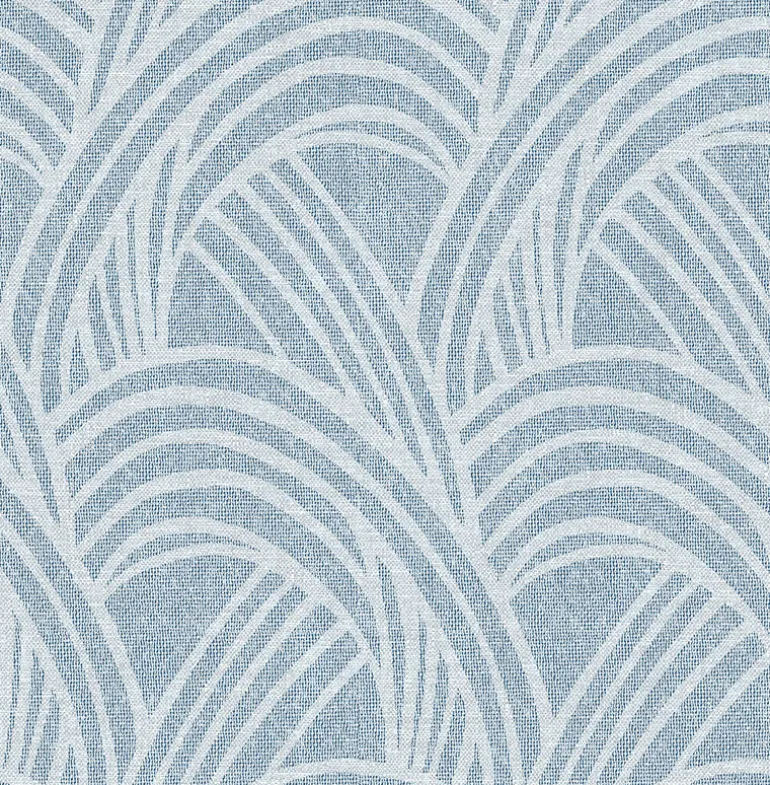 2975-26217 Farrah Blue Geometric Wallpaper