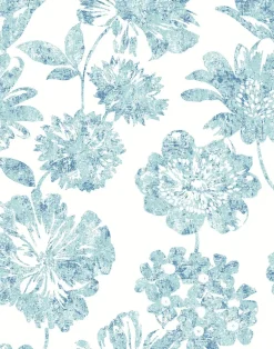 2901-25415 Folia Blue Floral Wallpaper