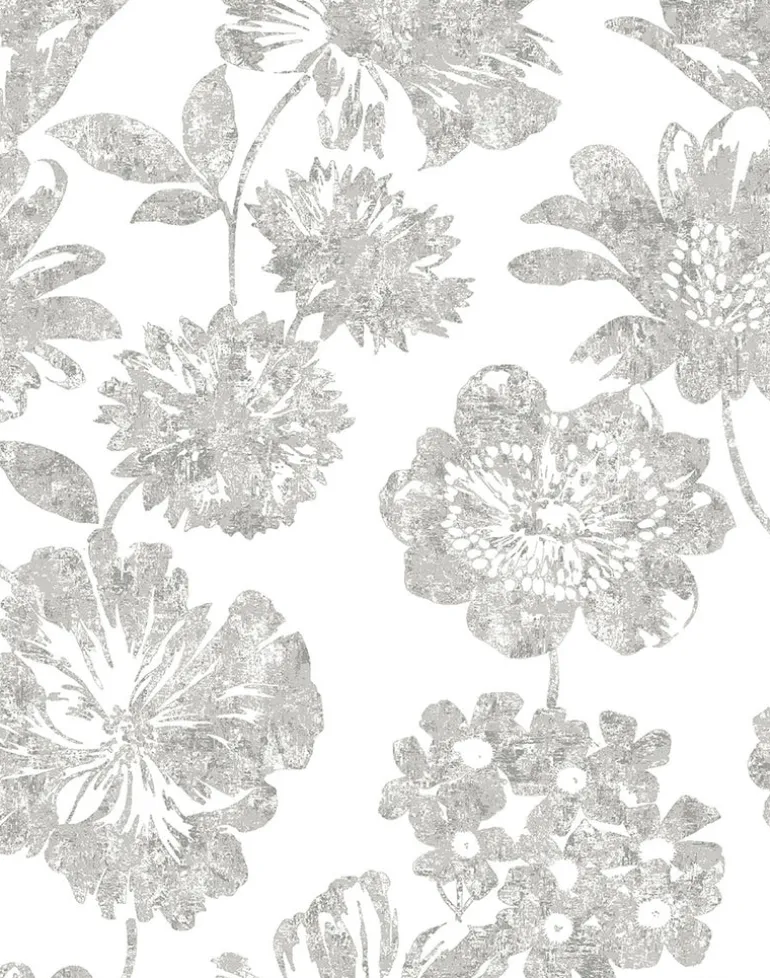 2901-25416 Folia Taupe Floral Wallpaper