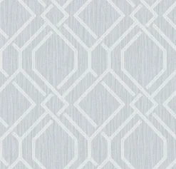 4025-82522 Frege Light Blue Trellis Wallpaper
