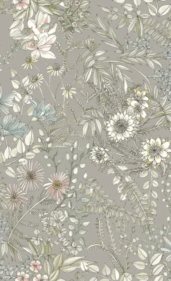 2821-12903 Full Bloom Beige Floral Wallpaper