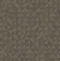 2896-25327 Gallerie Dark Grey Triangle Geometric Wallpaper