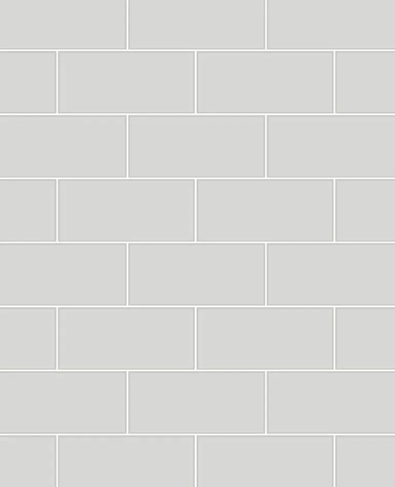 2767-23752 Galley Light Grey Subway Tile Wallpaper