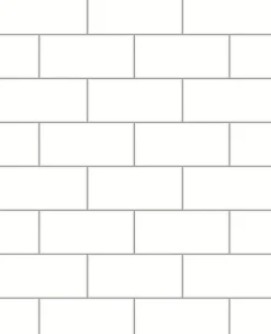 2767-23750 Galley Off-White Subway Tile Wallpaper
