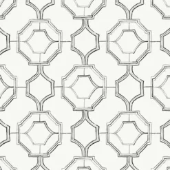 4081-26315 Gallina Charcoal Trellis Wallpaper