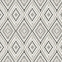 3118-12714 Ganado Dark Brown Geometric Ikat Wallpaper