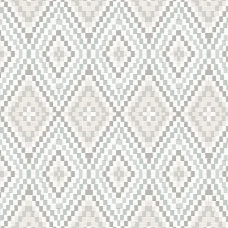 3118-12712 Ganado Grey Geometric Ikat Wallpaper