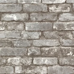 2767-21259 Garett Grey Brick Wallpaper