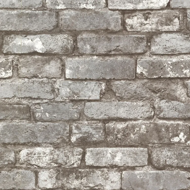 2767-21259 Garett Grey Brick Wallpaper