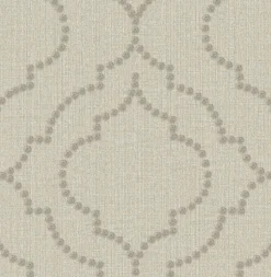 2767-003356 Garett Wheat Quatrefoil Wallpaper