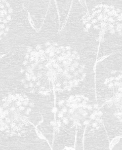 2814-24575 Garvey Light Grey Dandelion Wallpaper
