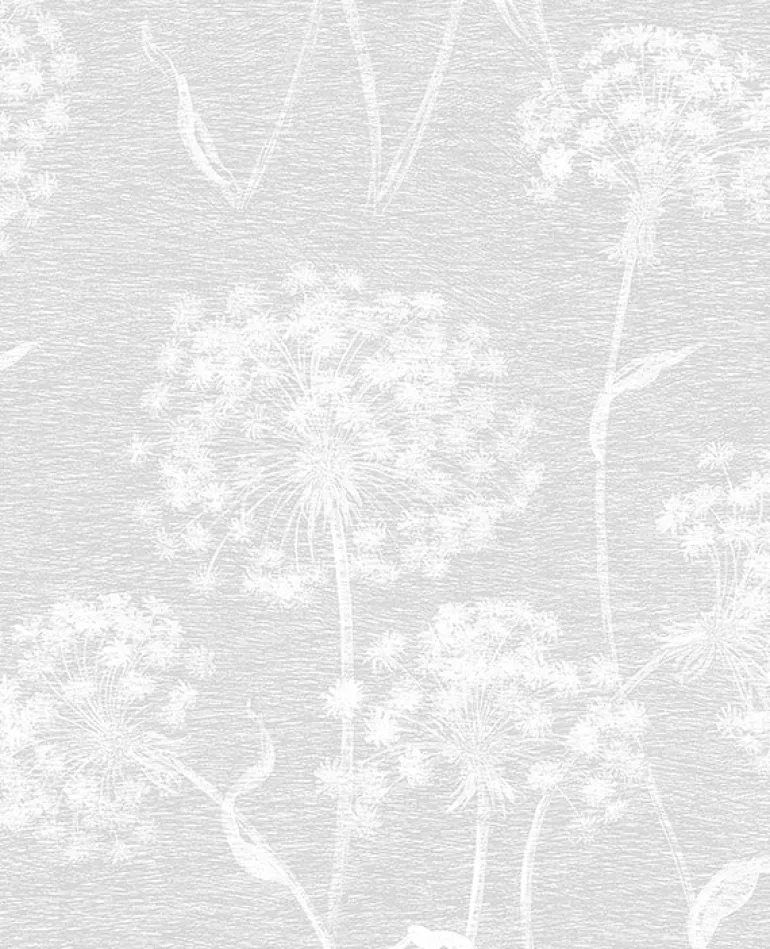 2814-24575 Garvey Light Grey Dandelion Wallpaper