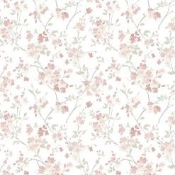 3122-10908 Glinda Rose Floral Trail Wallpaper