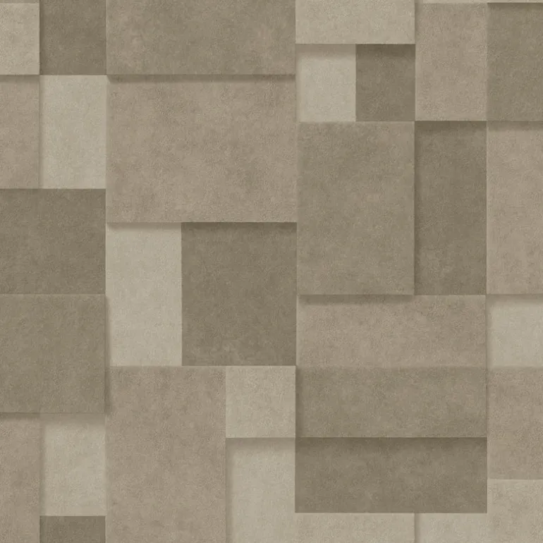 2922-25352 Gompers Gold Metallic Squares Wallpaper