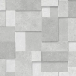 2922-25353 Gompers Silver Metallic Squares Wallpaper