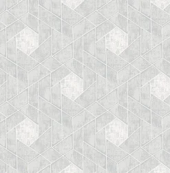 2964-25902 Granada Light Grey Geometric Wallpaper