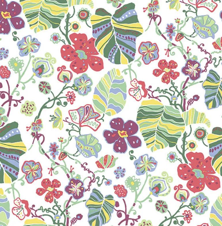 2903-25808 Gwyneth Multicolor Floral Wallpaper