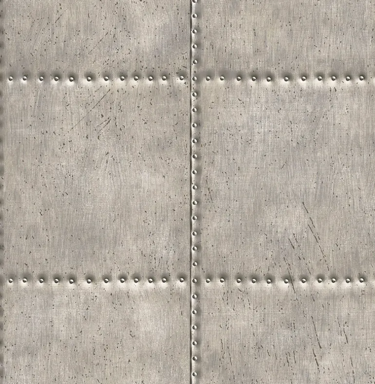 2922-22343 Hale Pewter Sheet Metal Wallpaper