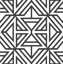 2902-25553 Helios Black Geometric Wallpaper