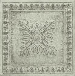 2922-24033 Hillman Light Green Ornamental Tin Tile Wallpaper