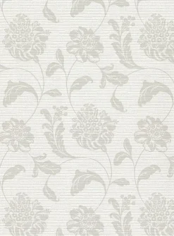2910-2752 Holiday Light Grey Jacobean Wallpaper