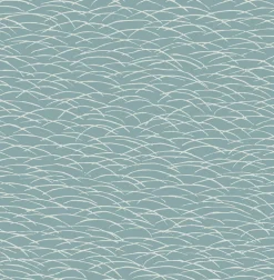 2889-25242 Hono Blue Abstract Wave Wallpaper