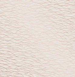 2889-25244 Hono Rose Gold Abstract Wave Wallpaper