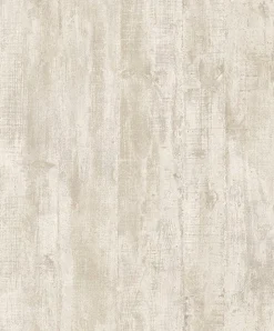 4020-68317 Huck Cream Weathered Wood Plank Wallpaper