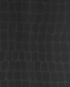 300563 Hyde Black Graphic Croc Flock Wallpaper