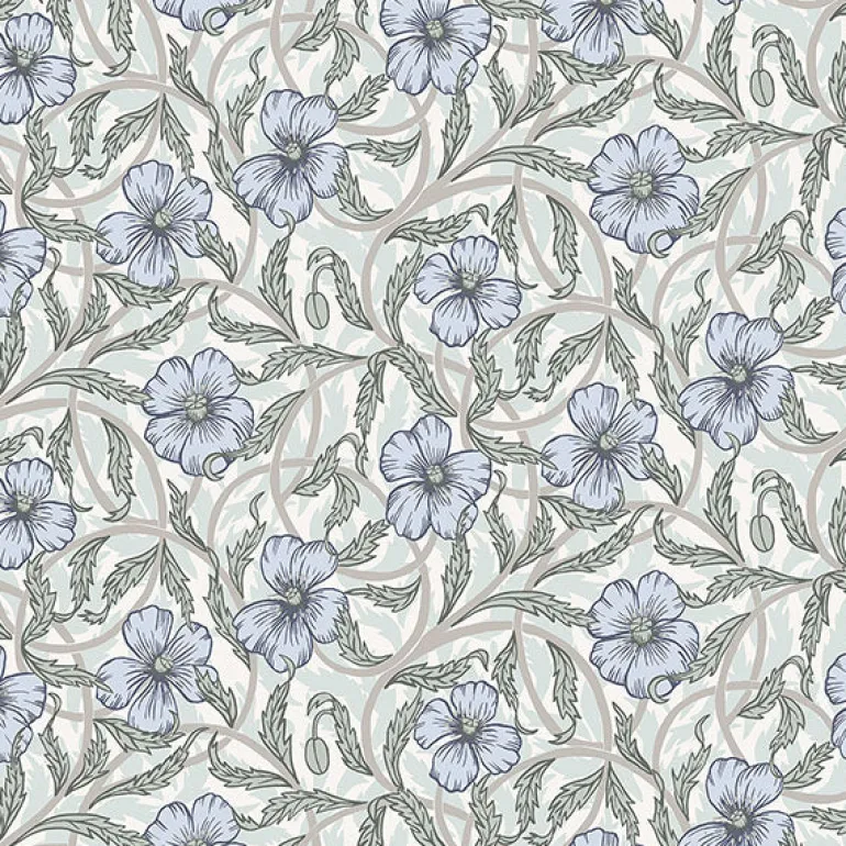 2948-28027 Imogen Light Blue Floral Wallpaper