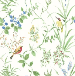 3123-24173 Imperial Garden Multicolor Botanical Wallpaper