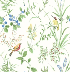 3117-24173 Imperial Garden Multicolor Botanical Wallpaper