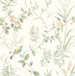 2904-24174 Imperial Garden Sage Botanical Wallpaper