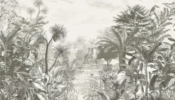 300611 Into the Wild Grey Wall Mural