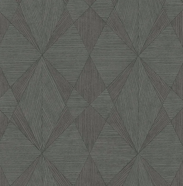 2896-25334 Intrinsic Dark Grey Textured Geometric Wallpaper