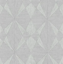 2896-25333 Intrinsic Grey Textured Geometric Wallpaper
