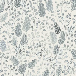 2948-27013 Isha Blue Leaf Wallpaper