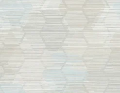 2949-60502 Jabari Grey Geometric Faux Grasscloth Wallpaper