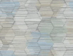 2949-60512 Jabari Light Blue Geometric Faux Grasscloth Wallpaper