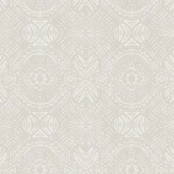 3118-12664 Java Light Grey Medallion Wallpaper