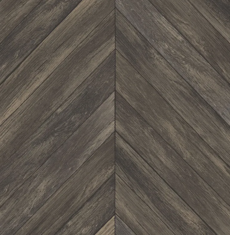 2922-24008 Jed Dark Brown Parquet Wallpaper