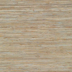 4018-0007 Jeong Soft Teal Beige Grassscloth Wallpaper