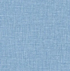 2903-25873 Jocelyn Blue Faux Linen Wallpaper