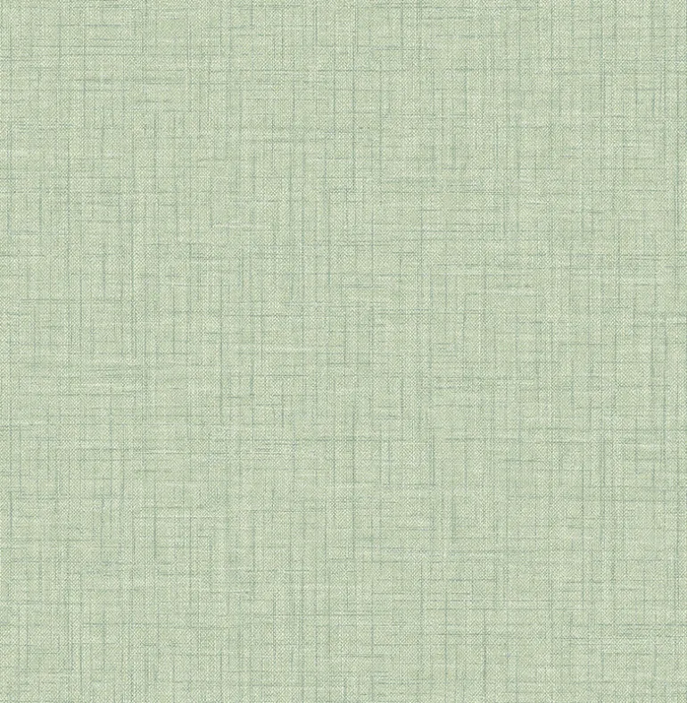 2969-25874 Jocelyn Green Faux Fabric Wallpaper