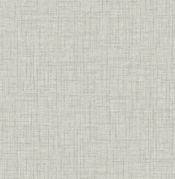 2969-26057 Jocelyn Grey Faux Fabric Wallpaper