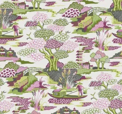 2901-87506 Joy De Vie Magenta Toile Wallpaper