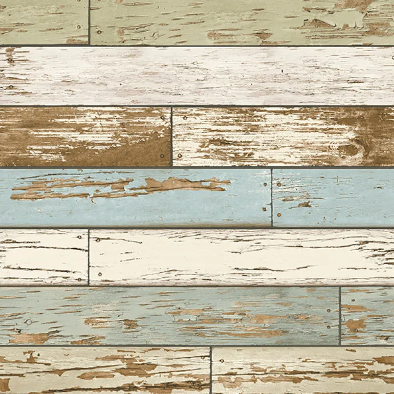 2904-22302 Juda Green Scrap Wood Wallpaper