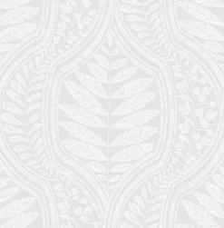 2964-25948 Juno Light Grey Ogee Wallpaper